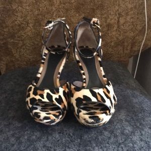 Like new Marni leopard heels.
